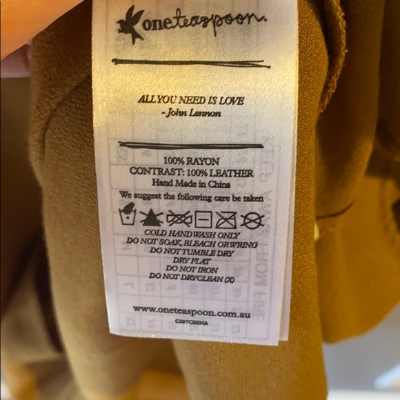 One Teaspoon Leather and Rayon Cami - Picture 6 of 8